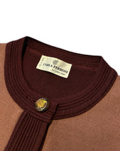 Load image into Gallery viewer, Carla Ferroni by Lady Jane Long Sleeve Cardigan in Burgundy (Vintage)
