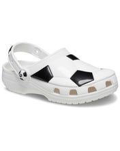 Load image into Gallery viewer, Crocs Soccer Ball Clogs in White and Black Kids (2023)