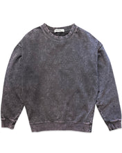 Load image into Gallery viewer, Ena Pelly Washed Vintage Emboss Logo Crew in Vintage Black