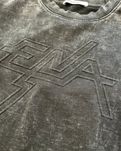 Load image into Gallery viewer, Ena Pelly Washed Vintage Emboss Logo Crew in Vintage Black