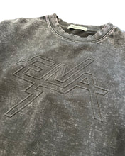 Load image into Gallery viewer, Ena Pelly Washed Vintage Emboss Logo Crew in Vintage Black