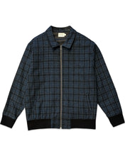 Load image into Gallery viewer, Flannel Denver Wool Jacket in Tartan Navy