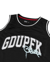 Load image into Gallery viewer, Geedup GDUPFK Basketball Jersey in Black and Blue 2025)