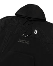 Load image into Gallery viewer, Geedup Handstyle G Hoodie in Black and Charcoal (2025)