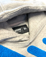 Load image into Gallery viewer, Geedup Handstyle Hoodie in Grey and Blue (2022)
