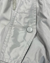 Load image into Gallery viewer, Geedup Handstyle Team Logo Reversible Bomber Jacket in White and Grey (2023)