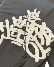 Load image into Gallery viewer, Geedup Multi-Logo Zip Jacket in Charcoal and White (2024)