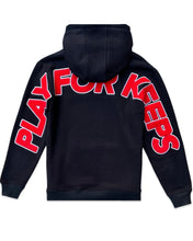 Load image into Gallery viewer, Geedup PFK Play For Keeps Hoodie Black and Red (2021)