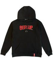 Load image into Gallery viewer, Geedup PFK Play For Keeps Hoodie Black and Red (2021)