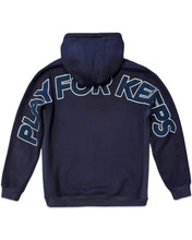 Load image into Gallery viewer, Geedup PFK Play for Keeps Hoodie in Navy and Blue (2022)