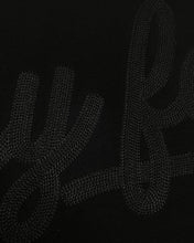 Load image into Gallery viewer, Geedup PFK Script T-Shirt in Black details unclose 1 - 100% Authentic | Bisy Fremantle