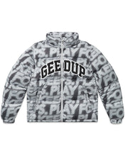 Load image into Gallery viewer, Geedup PFK Static Puffer Jacket and Ski Mask in Multi Colour Black (Online)