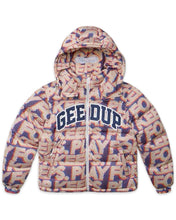 Load image into Gallery viewer, Geedup PFK Static Puffer Jacket and Ski Mask in Multi Colour (Online)