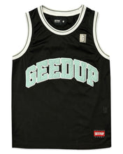 Load image into Gallery viewer, Geedup Team Logo B-Ball Jersey in Black and Teal (2021)