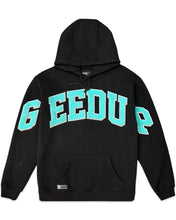 Load image into Gallery viewer, Geedup Team Logo Hoodie in Black and Teal (2022)