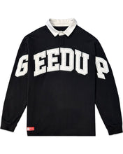 Load image into Gallery viewer, Geedup Team Logo Rugby Jersey in Black (2021)