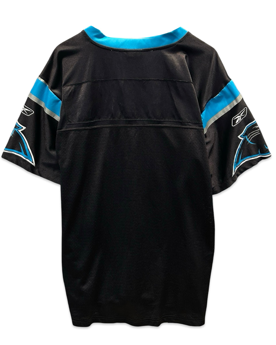 Reebok NFL Carolina Panthers Vintage Short Sleeve Jersey in Black