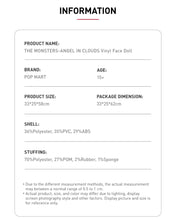 Load image into Gallery viewer, The Monsters LABUBU Angel in Cloud Large Vinyl Face Doll (58 CM)