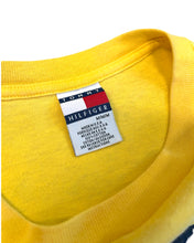 Load image into Gallery viewer, Tommy Hilfiger TH Flag Print T-Shirt in Yellow (Vintage)