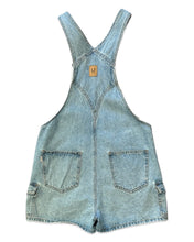 Load image into Gallery viewer, Used Denim Vintage Short Cargo Dungaree in Blue