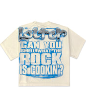 Load image into Gallery viewer, WWE x Loiter The Rock Vintage Short Sleeve T-Shirt Off White