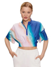 Load image into Gallery viewer, Adidas Future Icons Woven Cropped 1/4 Zip T-Shirt - Bisy Clothing