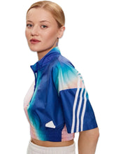 Load image into Gallery viewer, Adidas Future Icons Woven Cropped 1/4 Zip T-Shirt - Bisy Clothing