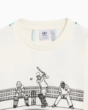 Load image into Gallery viewer, Adidas Originals Retro Cricket Inspired Crewneck Sweatshirt in Off White - Bisy Clothing