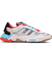 Load image into Gallery viewer, Adidas Ozweego Pure in 'Bright Cyan Solar Red' - Bisy Clothing