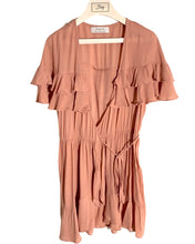 Load image into Gallery viewer, AUGUSTE Size 6 (AU) Short Sleeve Wrap Dress in Dust Pink 260123 - Bisy Clothing