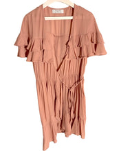 Load image into Gallery viewer, AUGUSTE Size 6 (AU) Short Sleeve Wrap Dress in Dust Pink 260123 - Bisy Clothing