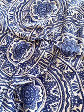 Load image into Gallery viewer, BY NICOLA Size 6 (AU) Geometric Playsuit in Blue / White 270123 - Bisy Clothing