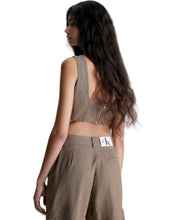 Load image into Gallery viewer, Calvin Klein Cotton Canvas Corset Sleeveless Top - Bisy Clothing