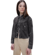 Load image into Gallery viewer, Calvin Klein Cropped Dad Denim Long Sleeve Shirt<br/>New - Bisy Clothing