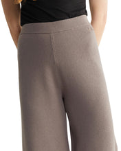 Load image into Gallery viewer, Calvin Klein Ribbed Wide Leg Pant in Desert Brown - Bisy Clothing
