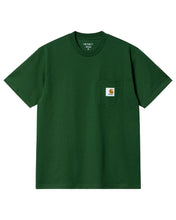 Load image into Gallery viewer, Carhartt WIP x Awake NY Pocket Short Sleeve T-Shirt in Green ⏐ Multiple Sizes - Bisy Clothing
