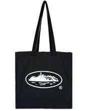 Load image into Gallery viewer, Corteiz RTW Alcatraz Linen Tote Bag in Black - Bisy Clothing