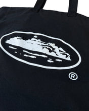 Load image into Gallery viewer, Corteiz RTW Alcatraz Linen Tote Bag in Black - Bisy Clothing