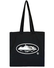 Load image into Gallery viewer, Corteiz RTW Alcatraz Linen Tote Bag in Black - Bisy Clothing