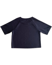 Load image into Gallery viewer, COUNTRY ROAD Size L Navy Blue O/S Crop T-Shirt 251022 - Bisy Clothing