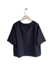 Load image into Gallery viewer, COUNTRY ROAD Size L Navy Blue O/S Crop T-Shirt 251022 - Bisy Clothing