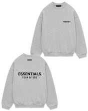Load image into Gallery viewer, Essentials Fear of God Fleece Crewneck Light Heather Grey (FW 24/25) - Bisy Clothing