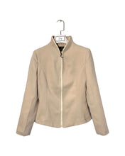 Load image into Gallery viewer, FENDI Cream Zip Cashmere Fleece Jacket in Beige Authentic APR1922 - Bisy Clothing