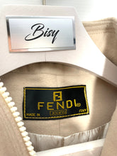 Load image into Gallery viewer, FENDI Cream Zip Cashmere Fleece Jacket in Beige Authentic APR1922 - Bisy Clothing