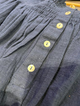 Load image into Gallery viewer, Free People Navy Blue Dancing Till Dawn Off the Shoulder Cropped Top ⏐ Size M - Bisy Clothing