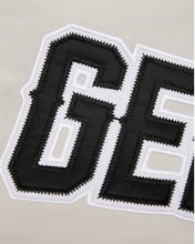 Load image into Gallery viewer, Geedup Company Varsity Bomber Jacket in Grey/Red - Bisy Clothing