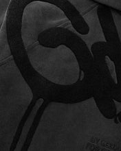 Load image into Gallery viewer, Geedup Handstyle Hoodie in Vintage Washed Black - Bisy Clothing