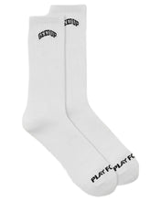 Load image into Gallery viewer, Geedup Team Logo EMB Socks White - Bisy Clothing