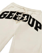 Load image into Gallery viewer, Geedup Team Logo Trackpants Buttercream / Black (2023) - Bisy Clothing