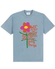 Load image into Gallery viewer, HAL War is Not Healthy Short Sleeve T-Shirt in Clear Blue - Bisy Clothing